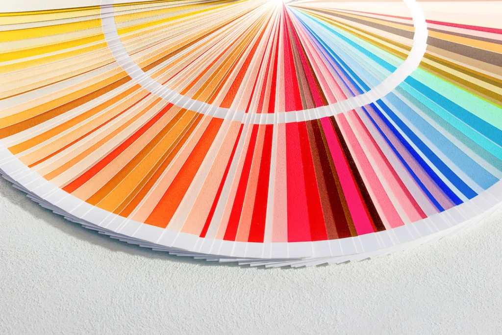 Sample Colors Catalog. Color Palette Guide