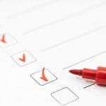 Carfagno Painting project planning checklist with red checkmarks