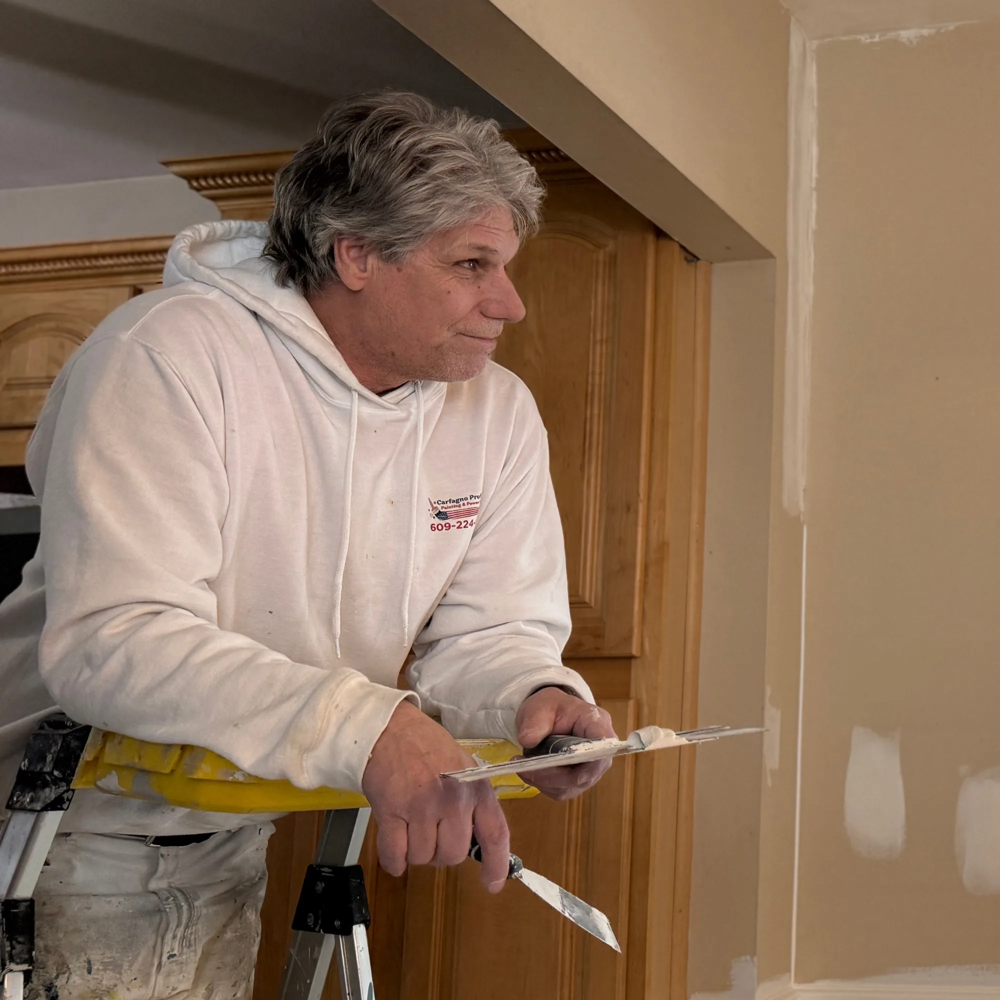 Mike Bonadeo, interior and exterior painting team leader at Carfagno Professional Painting