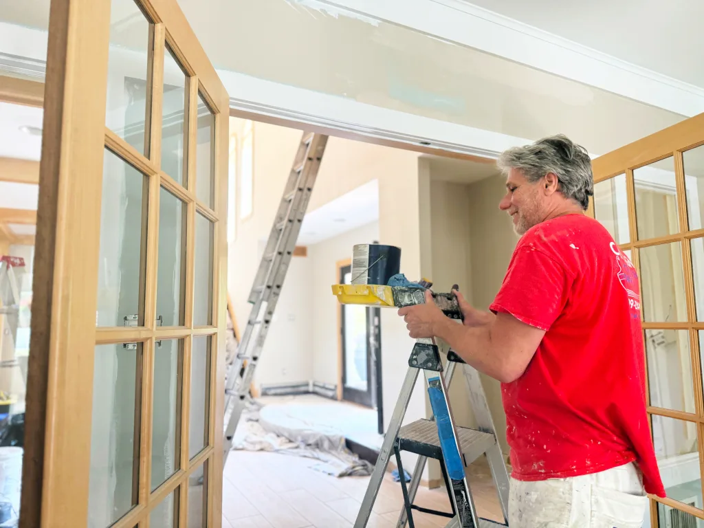 mike painting interior