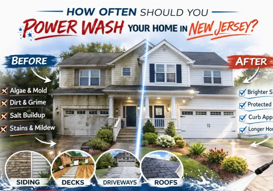 how often to power wash nj